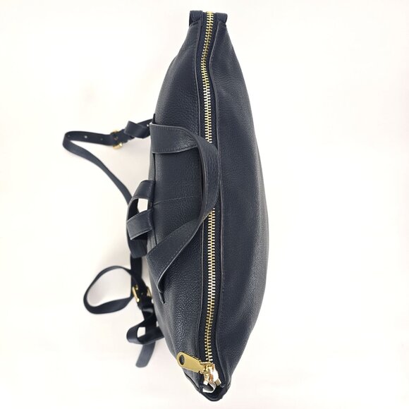 Radley London Westwell Lane Medium Leather Ziptop Backpack - Ink - Picture 8 of 10